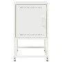 Nachttisch aus weißem Stahl 36x39x60,5 cm von , Nachttische - Ref: Foro24-846456, Preis: 40,62 €, Rabatt: %
