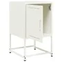 Nachttisch aus weißem Stahl 36x39x60,5 cm von , Nachttische - Ref: Foro24-846456, Preis: 40,62 €, Rabatt: %