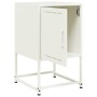 Nachttisch aus weißem Stahl 36x39x60,5 cm von , Nachttische - Ref: Foro24-846456, Preis: 41,02 €, Rabatt: %