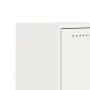 White steel bedside table 36x39x60.5 cm by , Nightstands - Ref: Foro24-846456, Price: 40,62 €, Discount: %