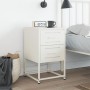 Nachttisch aus weißem Stahl 36x39x60,5 cm von , Nachttische - Ref: Foro24-846468, Preis: 62,40 €, Rabatt: %