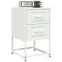 Nachttisch aus weißem Stahl 36x39x60,5 cm von , Nachttische - Ref: Foro24-846468, Preis: 62,40 €, Rabatt: %