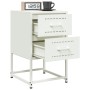 Nachttisch aus weißem Stahl 36x39x60,5 cm von , Nachttische - Ref: Foro24-846468, Preis: 62,40 €, Rabatt: %