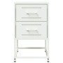 Nachttisch aus weißem Stahl 36x39x60,5 cm von , Nachttische - Ref: Foro24-846468, Preis: 62,40 €, Rabatt: %