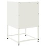 Nachttisch aus weißem Stahl 36x39x60,5 cm von , Nachttische - Ref: Foro24-846468, Preis: 62,40 €, Rabatt: %