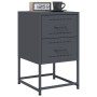 Nachttische, 2 Stück, anthrazitgraues Stahl, 36x39x60,5 cm. von , Nachttische - Ref: Foro24-846463, Preis: 94,16 €, Rabatt: %