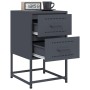 Nachttische, 2 Stück, anthrazitgraues Stahl, 36x39x60,5 cm. von , Nachttische - Ref: Foro24-846463, Preis: 94,16 €, Rabatt: %