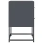 Bedside tables 2 units anthracite gray steel 36x39x60.5 cm by , Nightstands - Ref: Foro24-846463, Price: 93,33 €, Discount: %