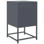 Bedside tables 2 units anthracite gray steel 36x39x60.5 cm by , Nightstands - Ref: Foro24-846463, Price: 93,33 €, Discount: %