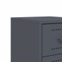 Bedside tables 2 units anthracite gray steel 36x39x60.5 cm by , Nightstands - Ref: Foro24-846463, Price: 94,16 €, Discount: %