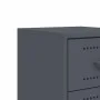 Bedside tables 2 units anthracite gray steel 36x39x60.5 cm by , Nightstands - Ref: Foro24-846463, Price: 93,33 €, Discount: %