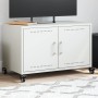 TV-Möbel aus kaltgewalztem Stahl in Weiß, 68x39x43,5 cm. von , TV-Möbel - Ref: Foro24-846643, Preis: 66,33 €, Rabatt: %