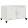TV-Möbel aus kaltgewalztem Stahl in Weiß, 68x39x43,5 cm. von , TV-Möbel - Ref: Foro24-846643, Preis: 65,57 €, Rabatt: %