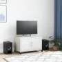 TV-Möbel aus kaltgewalztem Stahl in Weiß, 68x39x43,5 cm. von , TV-Möbel - Ref: Foro24-846643, Preis: 65,57 €, Rabatt: %