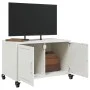 TV-Möbel aus kaltgewalztem Stahl in Weiß, 68x39x43,5 cm. von , TV-Möbel - Ref: Foro24-846643, Preis: 65,57 €, Rabatt: %