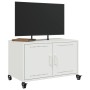 TV-Möbel aus kaltgewalztem Stahl in Weiß, 68x39x43,5 cm. von , TV-Möbel - Ref: Foro24-846643, Preis: 66,33 €, Rabatt: %