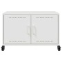 TV-Möbel aus kaltgewalztem Stahl in Weiß, 68x39x43,5 cm. von , TV-Möbel - Ref: Foro24-846643, Preis: 66,33 €, Rabatt: %