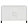 TV stand made of cold-rolled white steel, 68x39x43.5 cm by , TV Furniture - Ref: Foro24-846643, Price: 65,57 €, Discount: %