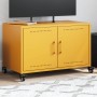 TV-Möbel aus kaltgewalztem Stahl in Senfgelb, 68x39x43,5 cm. von , TV-Möbel - Ref: Foro24-846641, Preis: 66,33 €, Rabatt: %