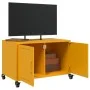 TV-Möbel aus kaltgewalztem Stahl in Senfgelb, 68x39x43,5 cm. von , TV-Möbel - Ref: Foro24-846641, Preis: 65,57 €, Rabatt: %