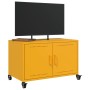 TV-Möbel aus kaltgewalztem Stahl in Senfgelb, 68x39x43,5 cm. von , TV-Möbel - Ref: Foro24-846641, Preis: 66,33 €, Rabatt: %