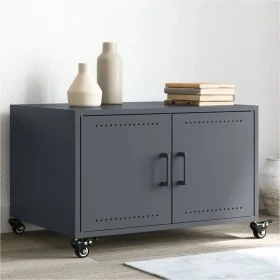 Kaltgewalzter Stahllaminattisch in Anthrazit 68x50x43,5 cm von , Couchtisch - Ref: Foro24-846688, Preis: 66,96 €, Rabatt: %