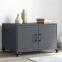 Kaltgewalzter Stahllaminattisch in Anthrazit 68x50x43,5 cm von , Couchtisch - Ref: Foro24-846688, Preis: 66,96 €, Rabatt: %