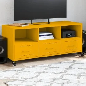 TV stand made of cold-rolled yellow steel, 100.5x39x43.5 cm by , TV Furniture - Ref: Foro24-846695, Price: 117,47 €, Discount: %