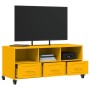 TV-Möbel aus kaltgewalztem gelbem Stahl, 100,5x39x43,5 cm. von , TV-Möbel - Ref: Foro24-846695, Preis: 119,02 €, Rabatt: %