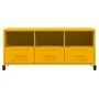 TV-Möbel aus kaltgewalztem gelbem Stahl, 100,5x39x43,5 cm. von , TV-Möbel - Ref: Foro24-846695, Preis: 117,47 €, Rabatt: %