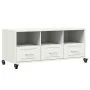 TV-Möbel aus kaltgewalztem Stahl in Weiß 100,5x39x43,5 cm von , TV-Möbel - Ref: Foro24-846697, Preis: 116,44 €, Rabatt: %