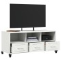 TV-Möbel aus kaltgewalztem Stahl in Weiß 100,5x39x43,5 cm von , TV-Möbel - Ref: Foro24-846697, Preis: 118,00 €, Rabatt: %
