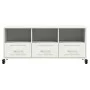 TV-Möbel aus kaltgewalztem Stahl in Weiß 100,5x39x43,5 cm von , TV-Möbel - Ref: Foro24-846697, Preis: 116,44 €, Rabatt: %
