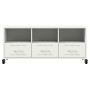 TV-Möbel aus kaltgewalztem Stahl in Weiß 100,5x39x43,5 cm von , TV-Möbel - Ref: Foro24-846697, Preis: 118,00 €, Rabatt: %