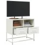 Mueble para TV de acero blanco 68x39x60,5 cm de , Muebles TV - Ref: Foro24-846553, Precio: 67,94 €, Descuento: %
