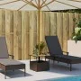 Gartentisch mit hohlem PE-Rattan-Schirmständer in Braun, 55x55x46,5 cm. von , Gartentische - Ref: Foro24-364118, Preis: 69,61...