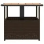 Gartentisch mit hohlem PE-Rattan-Schirmständer in Braun, 55x55x46,5 cm. von , Gartentische - Ref: Foro24-364118, Preis: 69,61...