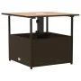 Mesa de jardín hueco de sombrilla ratán PE marrón 55x55x46,5 cm de , Mesas de jardín - Ref: Foro24-364118, Precio: 69,28 €, D...