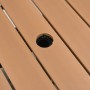 Hollow PE brown rattan garden table with umbrella 55x55x46.5 cm by , Garden tables - Ref: Foro24-364118, Price: 70,57 €, Disc...
