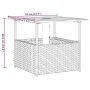 Gartentisch mit hohlem PE-Rattan-Schirmständer in Braun, 55x55x46,5 cm. von , Gartentische - Ref: Foro24-364118, Preis: 69,61...