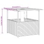 Mesa de jardín hueco de sombrilla ratán PE marrón 55x55x46,5 cm de , Mesas de jardín - Ref: Foro24-364118, Precio: 68,28 €, D...