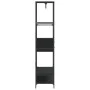 Kleiderständer mit Regalen aus schwarzem Ingenieurholz von , Kommoden-Organizer und Bar-Kleiderbügel - Ref: Foro24-847859, Pr...