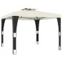Gazebo with double cream steel roof 2.98x2.98 m by , Tents and gazebos - Ref: Foro24-368440, Price: 301,47 €, Discount: %