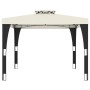 Gazebo with double cream steel roof 2.98x2.98 m by , Tents and gazebos - Ref: Foro24-368440, Price: 254,10 €, Discount: %