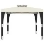 Gazebo with double cream steel roof 2.98x2.98 m by , Tents and gazebos - Ref: Foro24-368440, Price: 301,47 €, Discount: %
