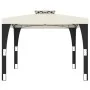 Gazebo with double cream steel roof 2.98x2.98 m by , Tents and gazebos - Ref: Foro24-368440, Price: 301,47 €, Discount: %