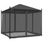 Gazebo with anthracite gray steel mesh walls 2.93x2.93 m by , Tents and gazebos - Ref: Foro24-368435, Price: 324,79 €, Discou...