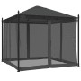 Cenador con paredes de malla acero gris antracita 2,93x2,93 m de , Carpas y cenadores - Ref: Foro24-368435, Precio: 273,70 €,...