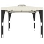 Cenador con doble techo tela crema 3,98x2,98 m de , Carpas y cenadores - Ref: Foro24-368442, Precio: 267,71 €, Descuento: %