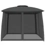 Cenador doble techo paredes malla acero antracita 2,93x2,93 m de , Carpas y cenadores - Ref: Foro24-368449, Precio: 243,48 €,...